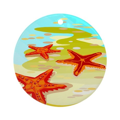 starfish_2_ornament_round